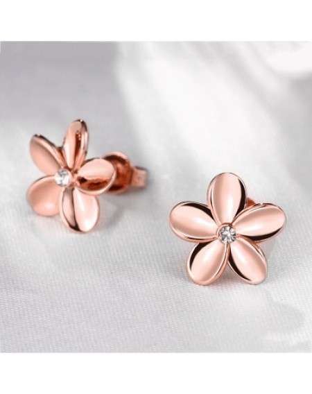 Fashionable K Gold Euramerican Popular and Contracted Flower Ear Nail
