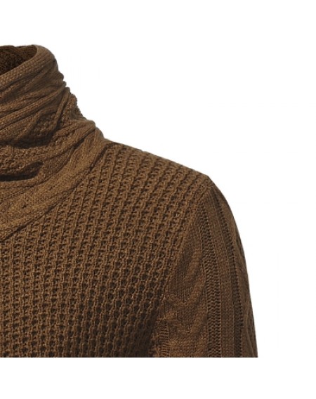 Cowl Neck Single Breasted Cardigan