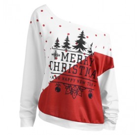 Christmas Tree Two Tone Plus Size Sweatshirt